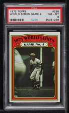 1972 Topps 1971 World Series Roberto Clemente Game No 4 #226 PSA 8 HOF g2d