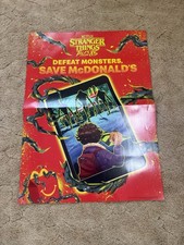 McDonald s Stranger Things Lobby Display Poster Complete Set 2026 26 x35