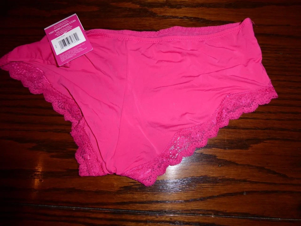 NUEVO SIN ETIQUETAS APENAS THERE GO GIRLIE NYLON SPNX MICROFIBRA BOYSHORT 2074 ELR FUCSIA M/6 Foto 2 de 2