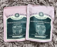 2pk Vital Source Nutrition Premium Feminine Balance Gummies, 60ct