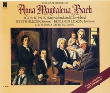 BACH: The Notebook of Anna Magdalena Bach / Igor Kipnis (2 CDs, 1992, Nonesuch)