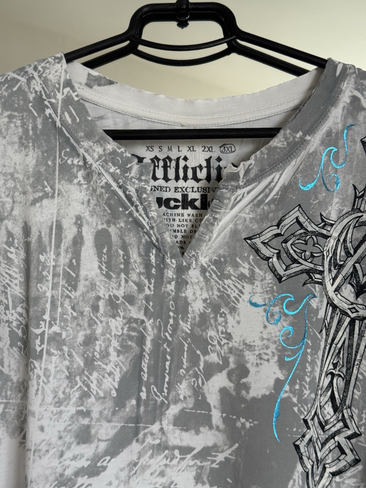Vintage Affliction Men’s Long sleeve Y2K Rare Size 3XL image 4