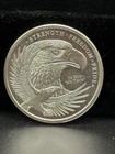 1/2 oz .999 Fine Silver Round GSM • Eagle Strength Freedom Pride • BU Bullion
