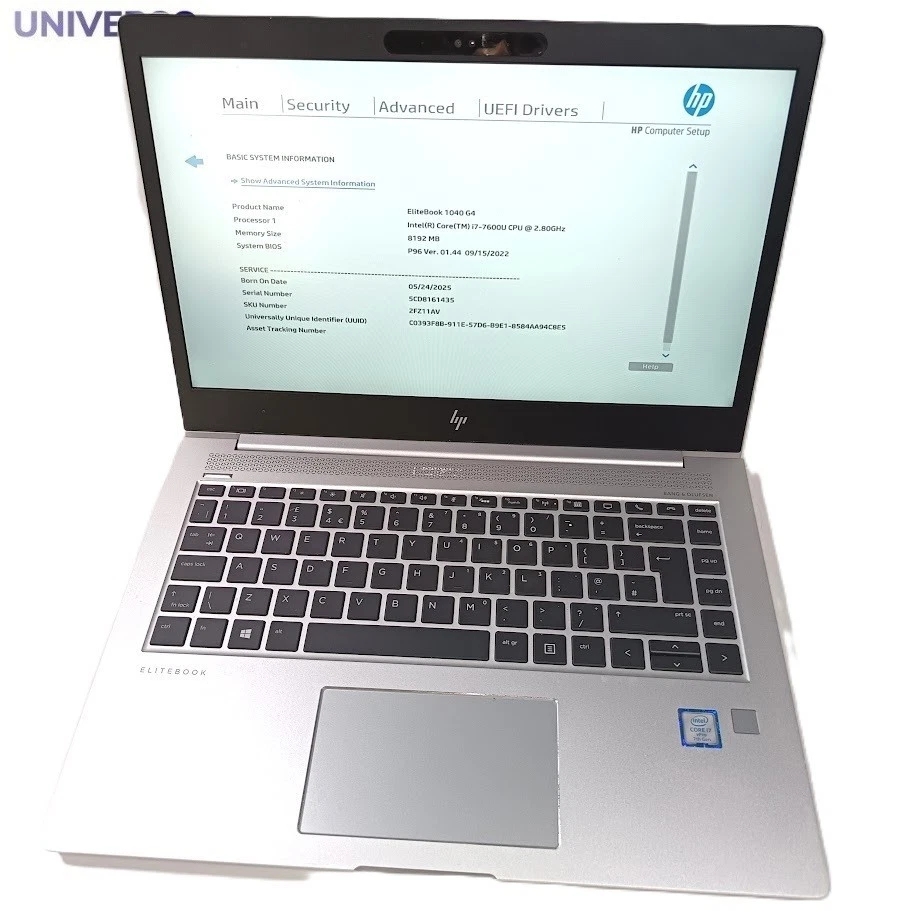 HP EliteBook 1040 G4 · i7-7600U · 8GB · 256GB, foto 1 de 3