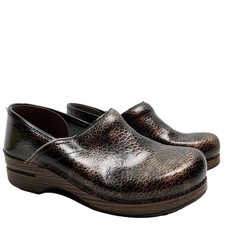 DANSKO Brown Bronze Pro Professional Clogs Loafers Comfort Slip On Shoes 9 / 40