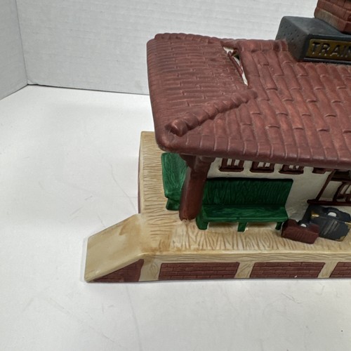 Partylite Whistle Stop Train Station Porcelain Tealight Candle Holder House - Picture 2 of 10
