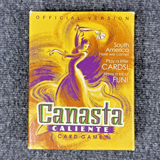 Canasta Caliente Official Version Card Game (2001) Parker Brothers, Complete EUC
