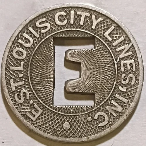 East St. Louis, Illinois - E. St. Louis City Lines, Inc. Transit Token IL 250 D - product listing photo