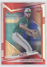 2022 Panini Elite Extra Edition Status Red 225/299 Carson Palmquist #88 7m3