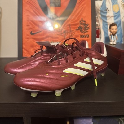 Adidas Copa Pure 2 Elite FG Soccer Shoes, Size 10, Solar Energy, Shadow Red