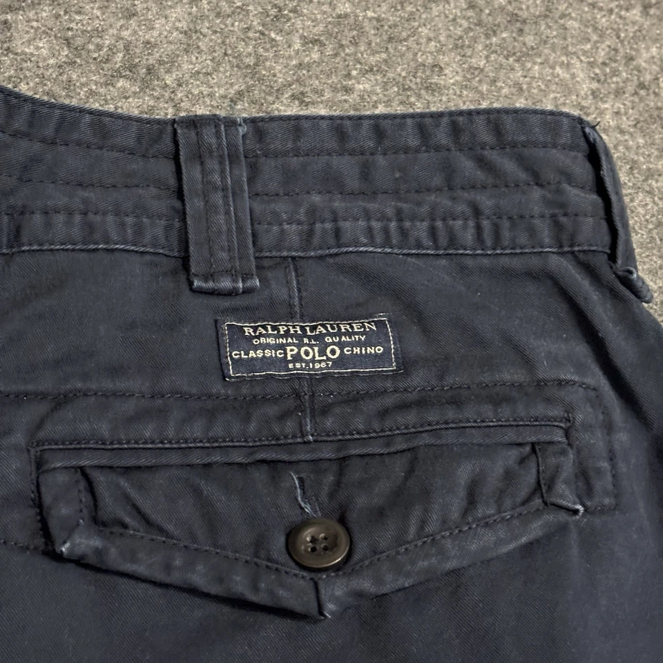 Polo Ralph Lauren Cargo Shorts Men’s Size 40T Classic Fit Navy Blue - Image 4 of 4