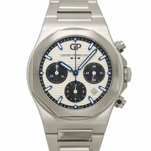 GIRARD PERREGAUX LAUREATO 81020 Automatic Mens Silver Dial Wat...