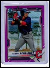 2021 Bowman Chrome #BCP-180 Gabriel Rodriguez Prospects Fuchsia Refractor #/199