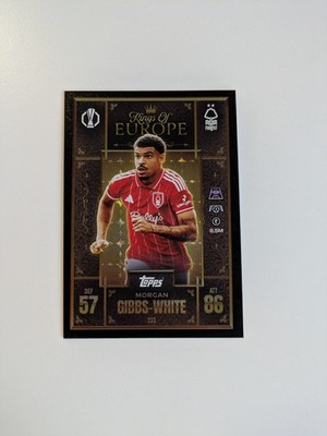 Topps Kings Of Europe MORGAN GIBBS-WHITE Nottingham Forest Fußball Trading Card