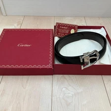 Cartier Cartier C Motif Buckle Belt Leather Belt