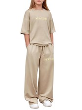 Girls 2 Piece Outfits Fashion Tracksuits 3/4 Sleeve Sweatshirts and Loose Cas...