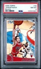 2009 TOPPS BLACK #40 JOAKIM NOAH 25/50 PSA 8