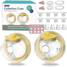 Hands-Free Collection Cups Compatible with Spectra S1 S2 S9, Replace White