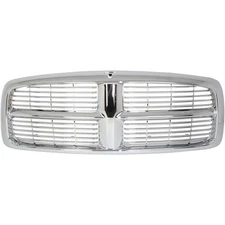 Grille For 2002-2005 Dodge Ram 1500 2003-2005 Ram 2500 Chrome Plastic