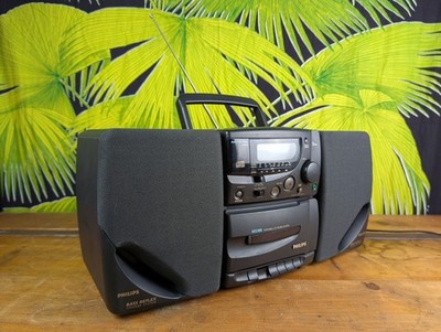 Ghettoblaster Philips AZ 2305 Boombox HIFI Vintage CD Radio Cassette Player