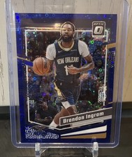 Brandon Ingram 2023-24 Donruss Optic #23/49 BLUE DISCO Prizm Holo #7 PELICANS