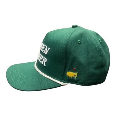 Masters Tournament グリーンキャップ 2026 Masters Tournament Amen Corner Green Embroidered Rope Hat