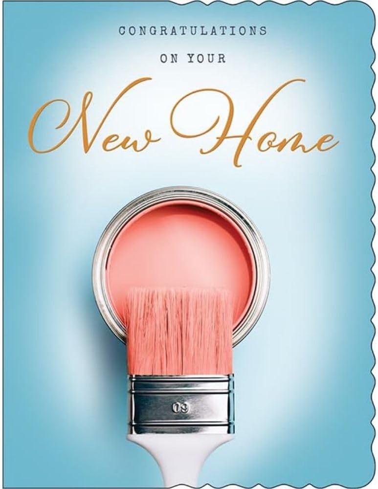 Congratulations On Your New Home Card. 19x13cm