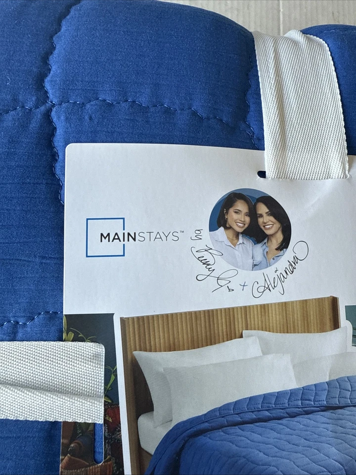 MAINSTAYS ТЕКСТУРИРОВАННЫЙ QUiL новый полный / королева размер - Изображение 2 из 4