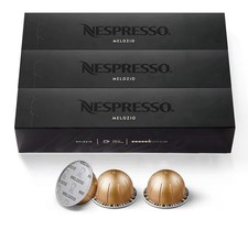 Nespresso Capsules Vertuo, Melozio, Medium Roast Coffee,30-Count Pods,Brews7.8oz