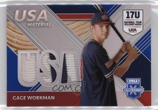 2020 Panini Elite Extra Edition USA Baseball Material Blue /3 Gage Workman 4z8