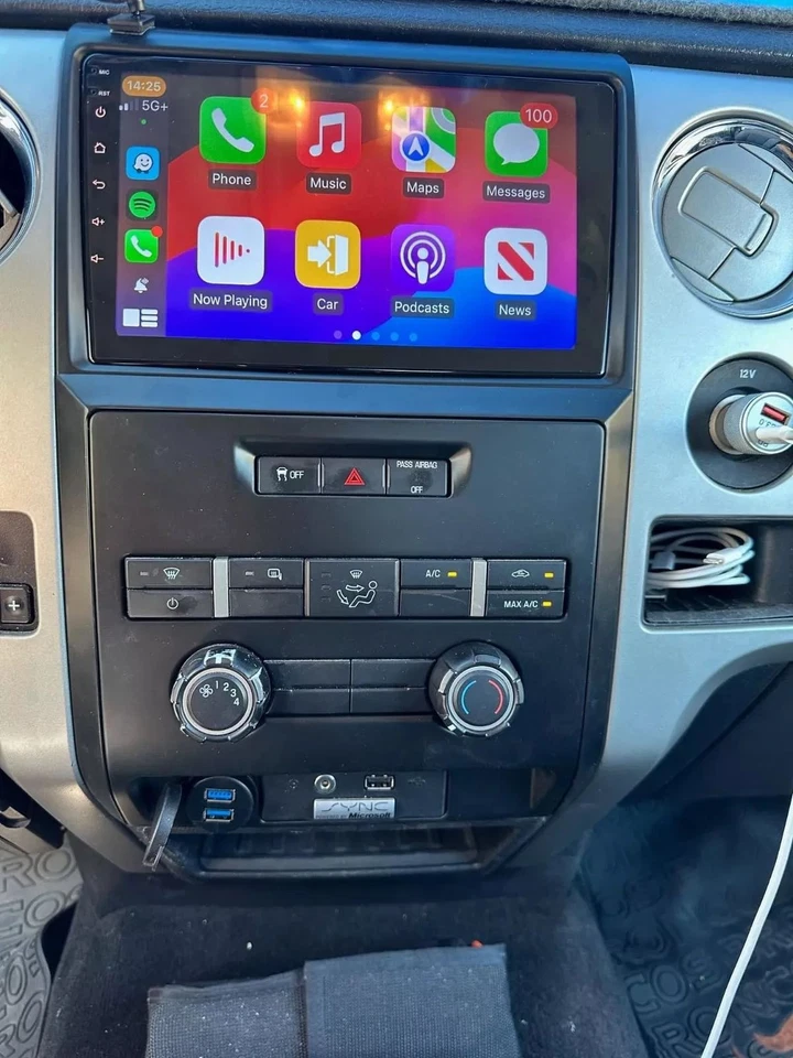 9" Para Ford F150 2009 2010-2014 Android 13.0 CarPlay Coche Radio Estéreo GPS Navegación Foto 3 de 4