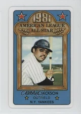 1981 Perma-Graphics/Topps Credit Cards All-Stars Reggie Jackson #150-ASA8114 HOF