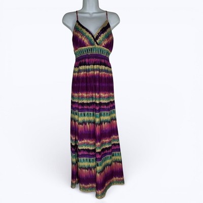 boho tie dye dress Shes Cool Babydoll Maxi Smocked Boho Festival Stretch Sz M Size:40 EU / 6.5 UK / 7.5 US and a soft stretchy TTIT_Lana Princess Polly Novella Mini