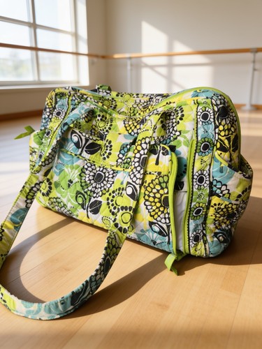 Vera Bradley "Limes Up" Stroll Around Baby Bag/Diaper Bag - EUC