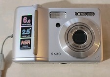 Samsung S630 Compact Digital Camera 6.0 MP 2.5" LCD ASR TESTED WORKING