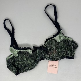 Agent Provocateur Francoise Mint Black bra 34C NWT