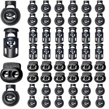 Upgraded Plastic Cord Lock Draw String Clip Spring Toggle