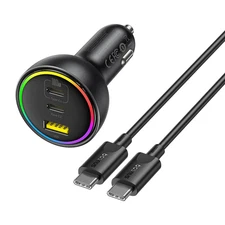 152.5W Car Charger Fast Charging 100W PD3.0 QC4.0 USB Type-C Phone Charger for I