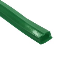 Aluminium Profil Schlitz Abdeckung Flachdichtung Gr&uuml;n 20M 8mm Packung von 1