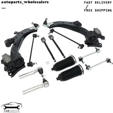 12Pcs Front Lower Control Arm Tie Rod End Suspension Kit For 2013-2018 Acura RDX