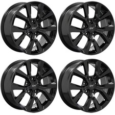 Set of 4 17 Inch Gloss Black Alloy Wheels for Cadillac ATS CT4 5x114.3 EQN5