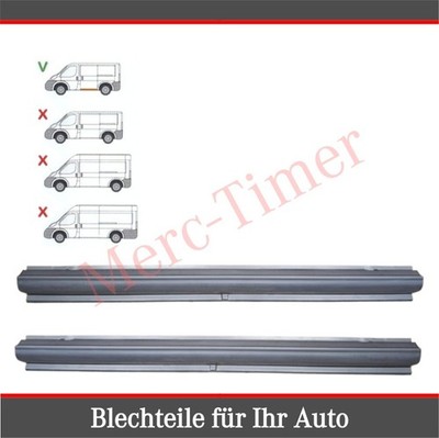 Reparaturblech Paar Seiten Schweller Schiebetür Fiat Ducato ab 2006 Links Rechts