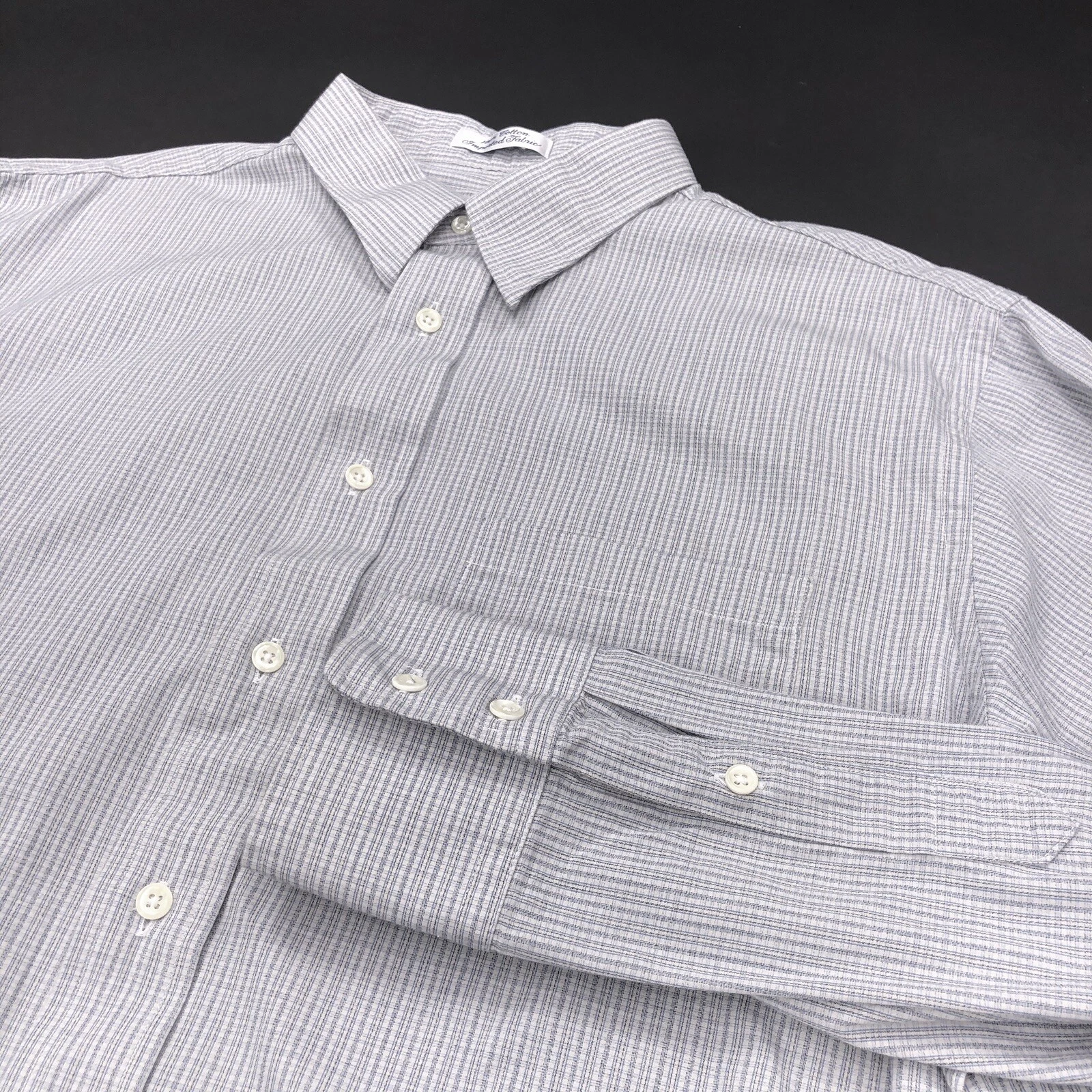 Camicia uomo Burberrys vintage con bottoni davanti taglia 16 5 33 made in USA