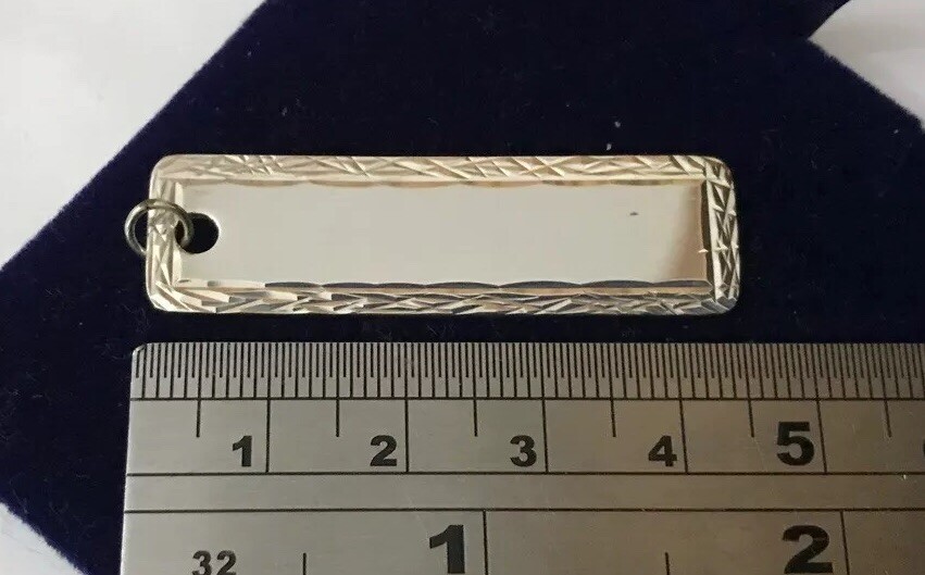 Hallmarked Solid Sterling Silver 925 Diamond Cut … - image 9