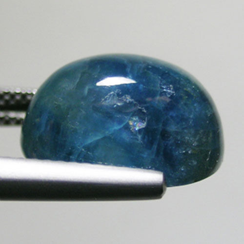 10.41 ct ULTRA RARE _ DEEP BLUE COLOR - NATURAL APATITE - CABOCHON - See Vdo RC - Picture 1 of 2