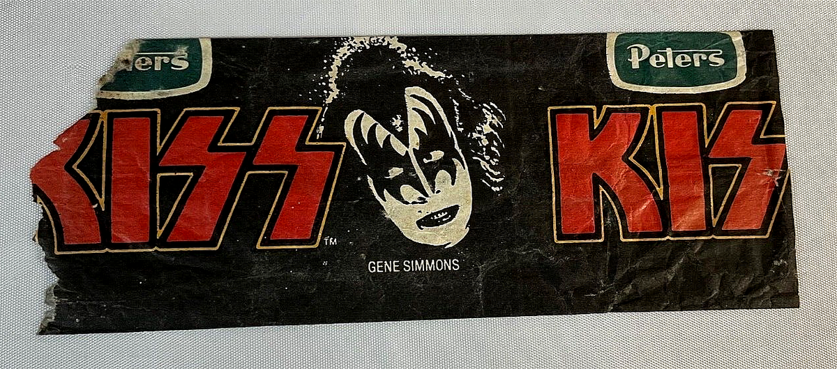 KISS Gene Simmons Australian Ice Cream Wrapper Official Peters
