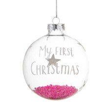 Image of Sass & Belle Baby Girl First Christmas Bauble *EL91