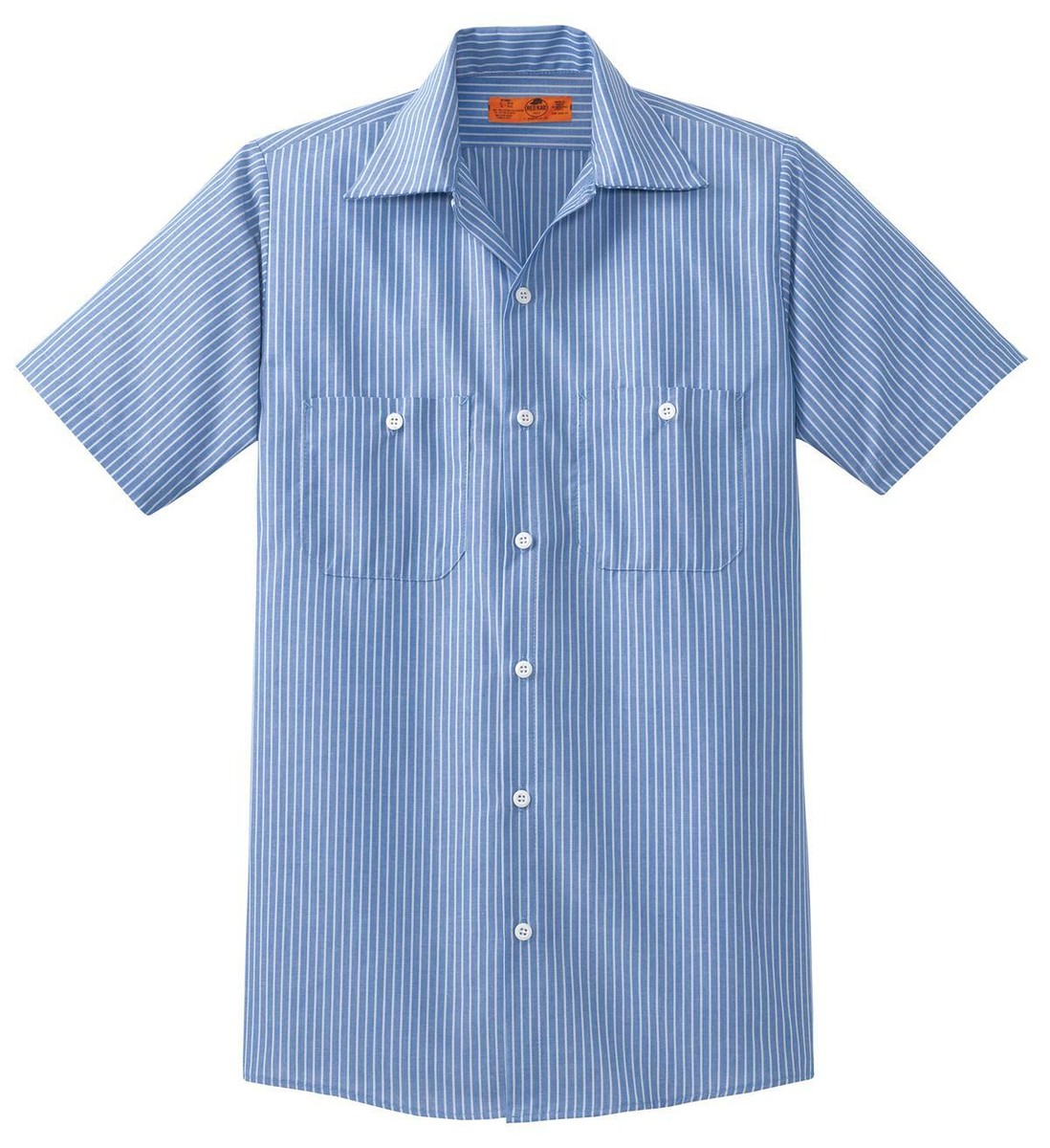 Red Kap CS20LONG Mens Long Size Short Sleeve Striped Industrial