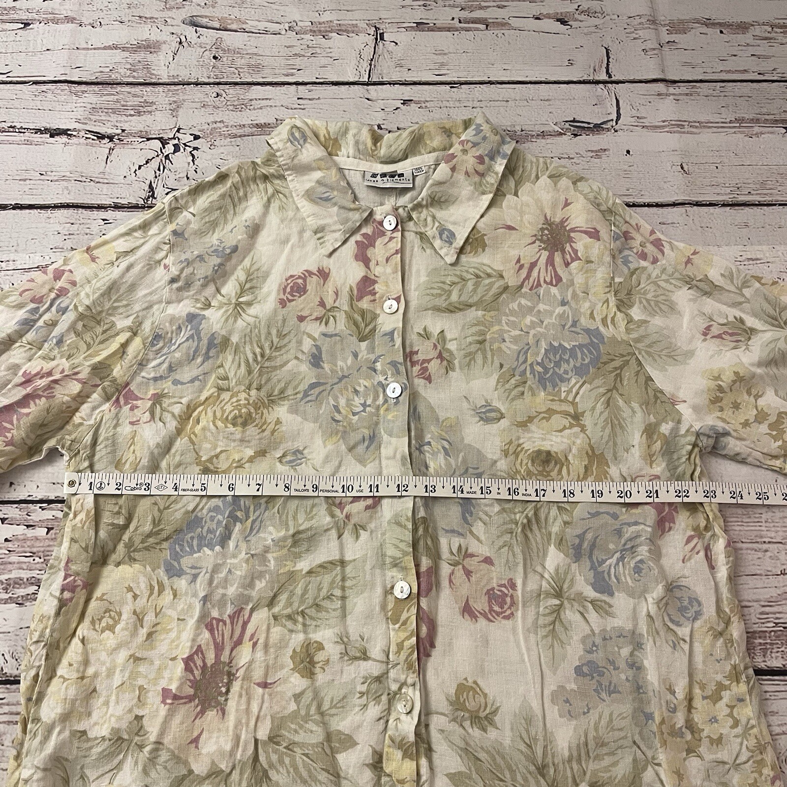 Ideas 4 Elements Linen Button Down Women’s Size X… - image 5