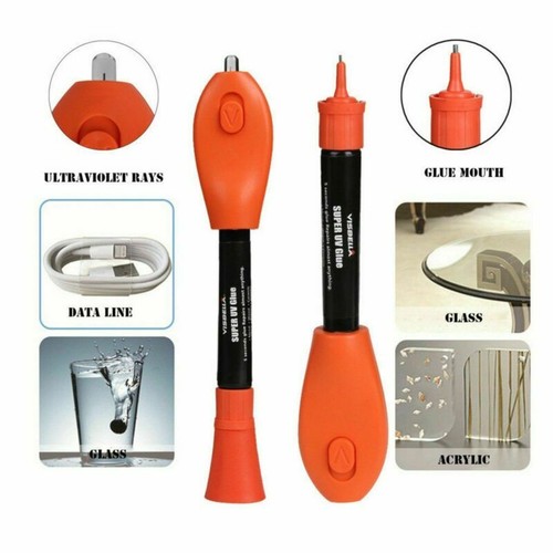 2PCS Quick 5 Second Fix UV Light Liquid Plastic Welding Compound Glue Repair Pen - Picture 3 of 9